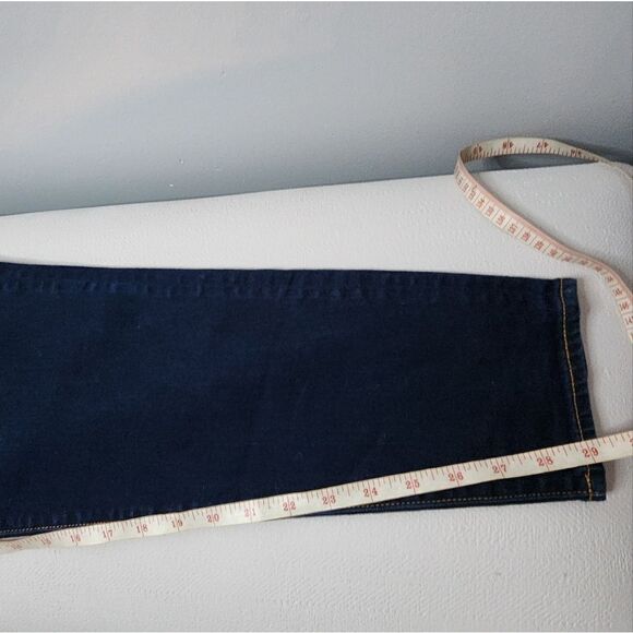 J Crew factory Womens Jeans Dark Wash Skinny Stretch Size 35/30 - Picture 4 of 5